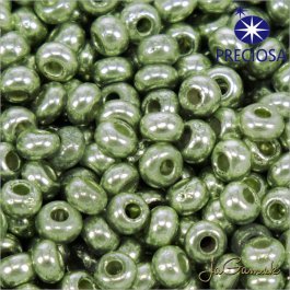 Rokajl Preciosa 10/0 zelená s kovovým vzhľadom 10g (12042)